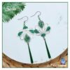 Stella boucles argentées et vert