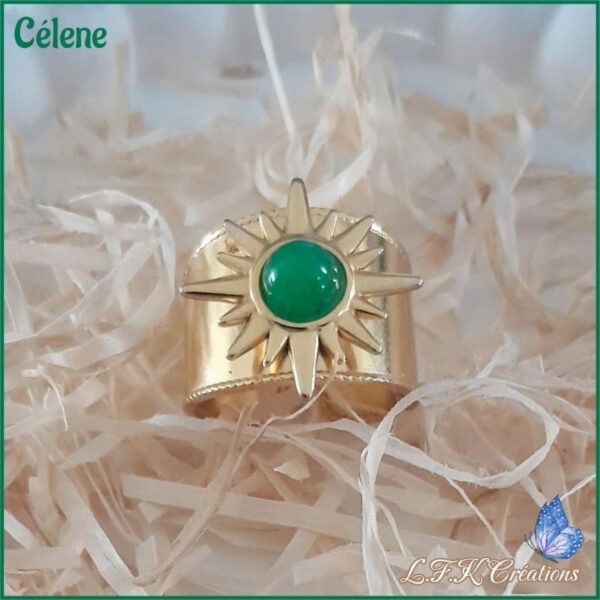 Célene bagues soleil Aventurine