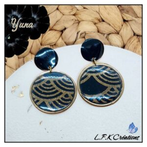 Yuna boucle or et noir