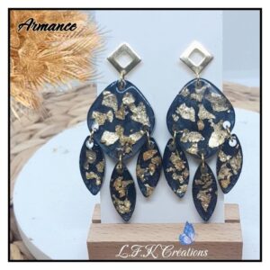 Armance boucles or et noir