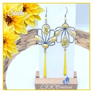 Stella boucles colorées et argentées et jaune