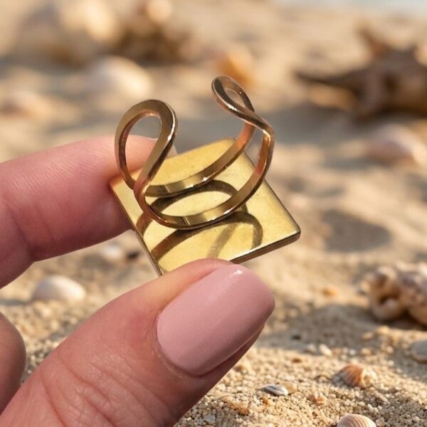 Anneau flexible de la Inaya Bague Ajustable Léopard ajustable pour toutes les tailles de doigts.